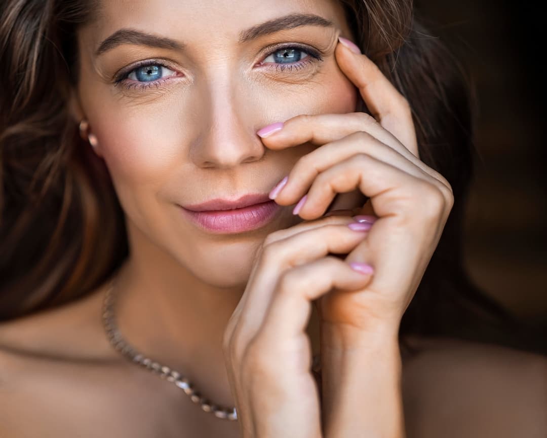 Confident woman exploring her options