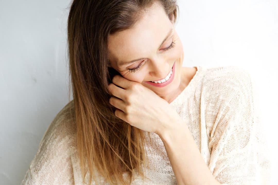 Woman feeling confident