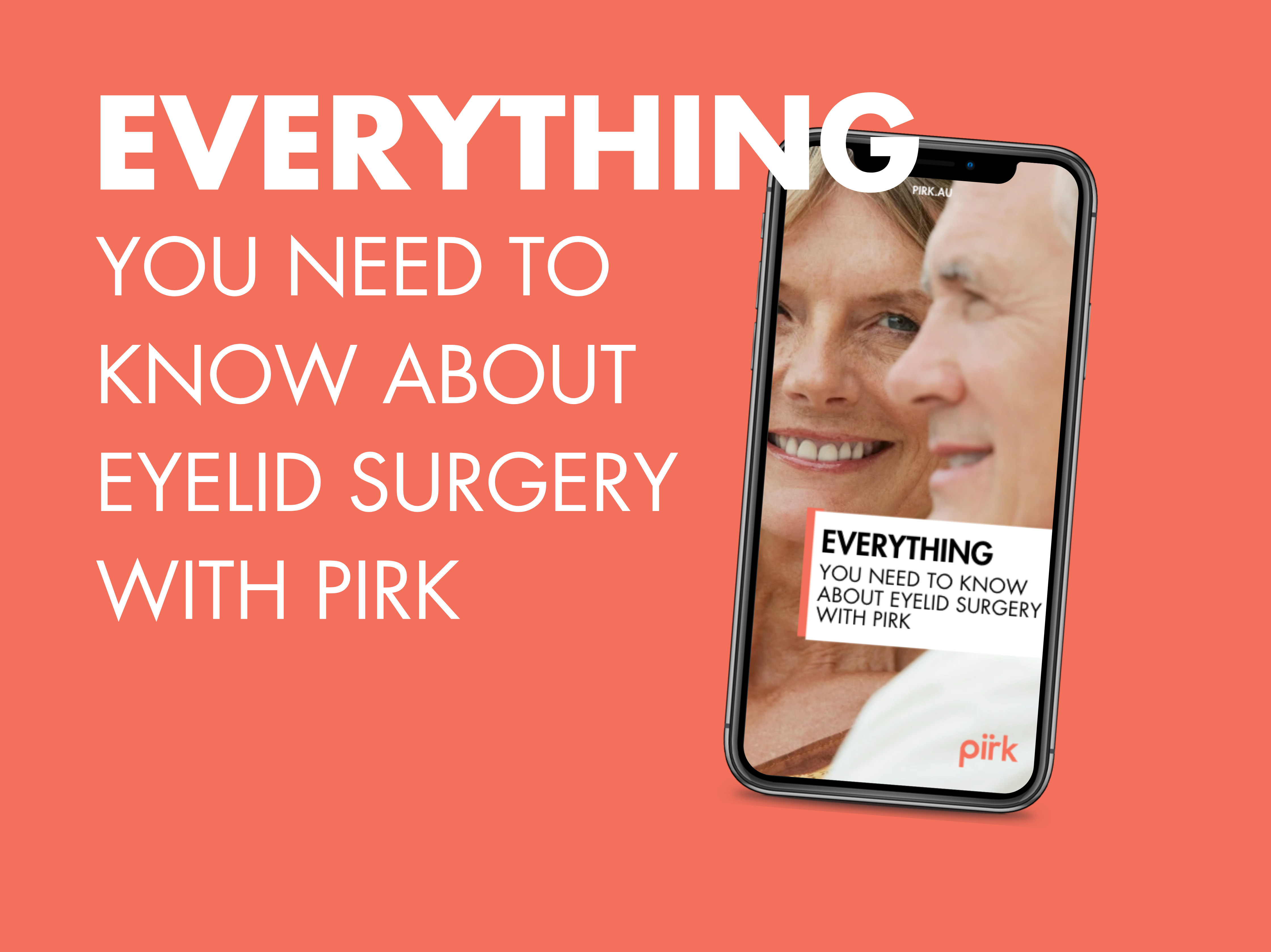 Eyelid Surgery EBook On Iphone Everything You Need To Know About Eye Lid Surgery with Phone and Ebook Cover